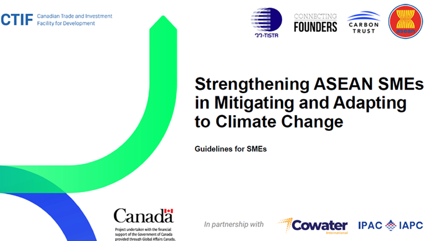  Strengthening ASEAN SMEs
in Mitigating and Adapting
to Climate Change